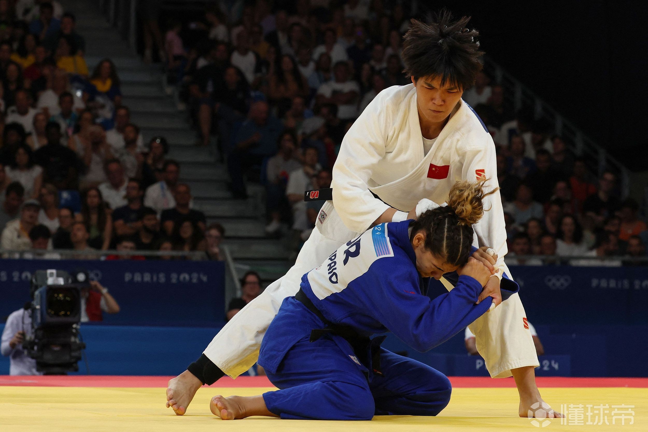 柔道比赛中,法国选手迎来抢夺金牌的关键战 柔道比赛中,法国选手迎来抢夺金牌的关键战